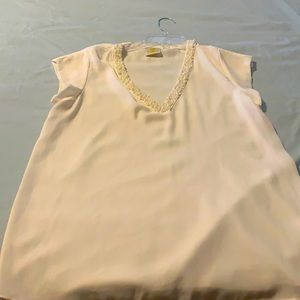 Ivory top with pearl accents